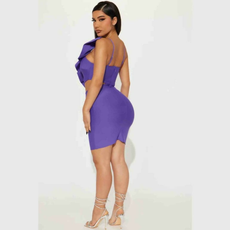Fashionova Ruffle Me Up Midi Dress