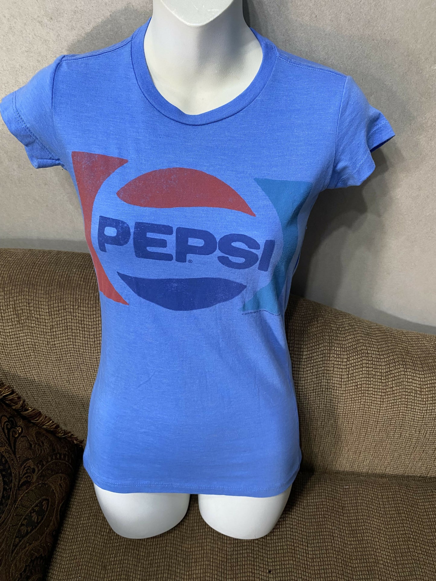 Pepsi light blue t-shirt