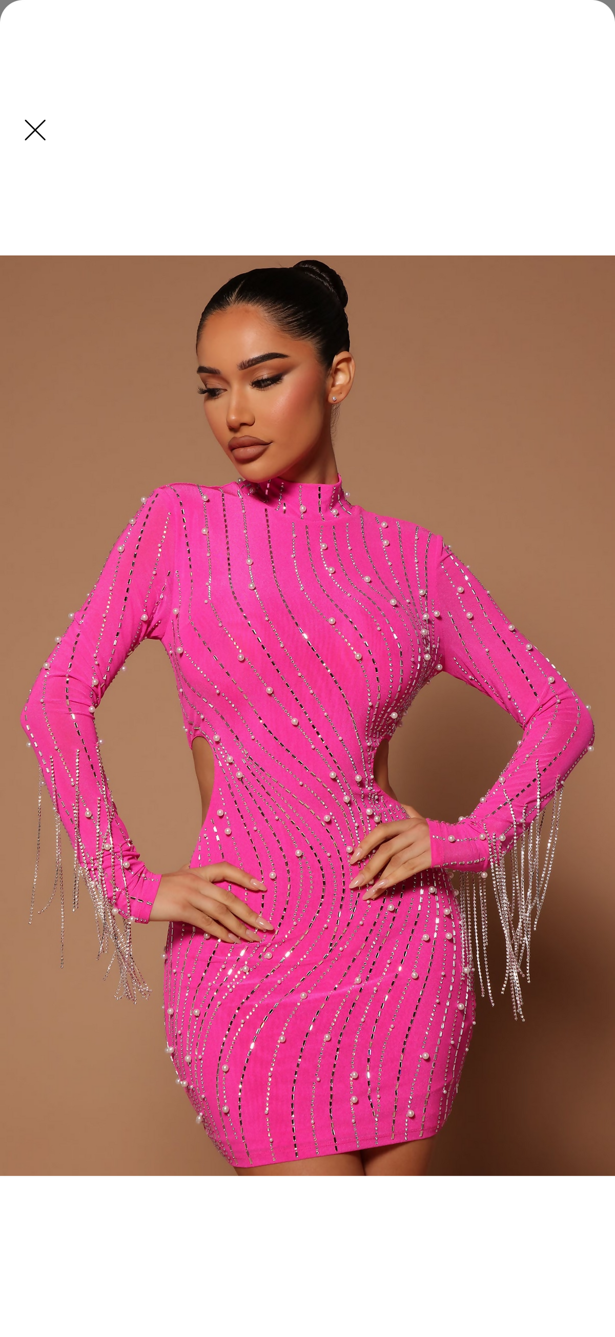 Pink beaded dress