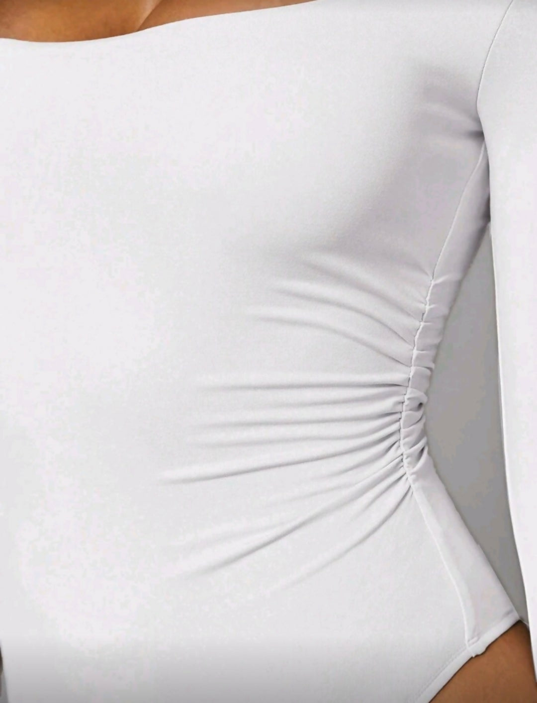 Square Neck Long Sleeve Bodysuit