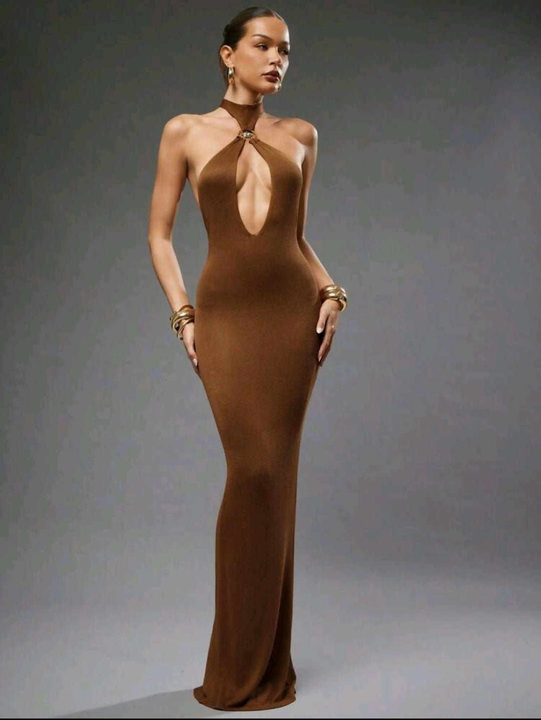 Shein Keyhole Neckline Dress