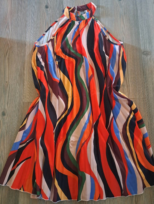 Accordion pleated dress