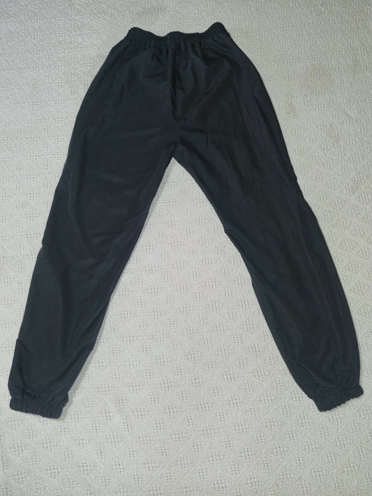 Black Joggers with Mesh Pocket Detail