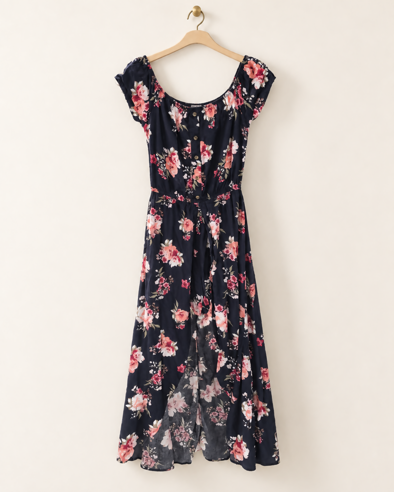 Rose After Dark Maxi Romper