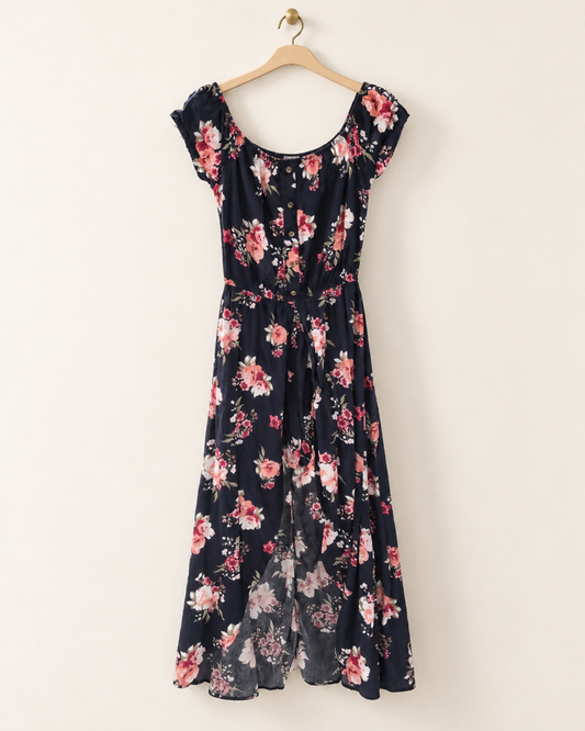 Rose After Dark Maxi Romper