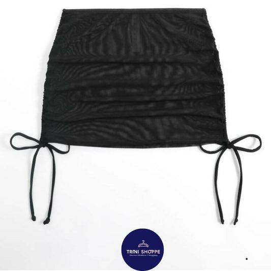 Black Mesh Skirt