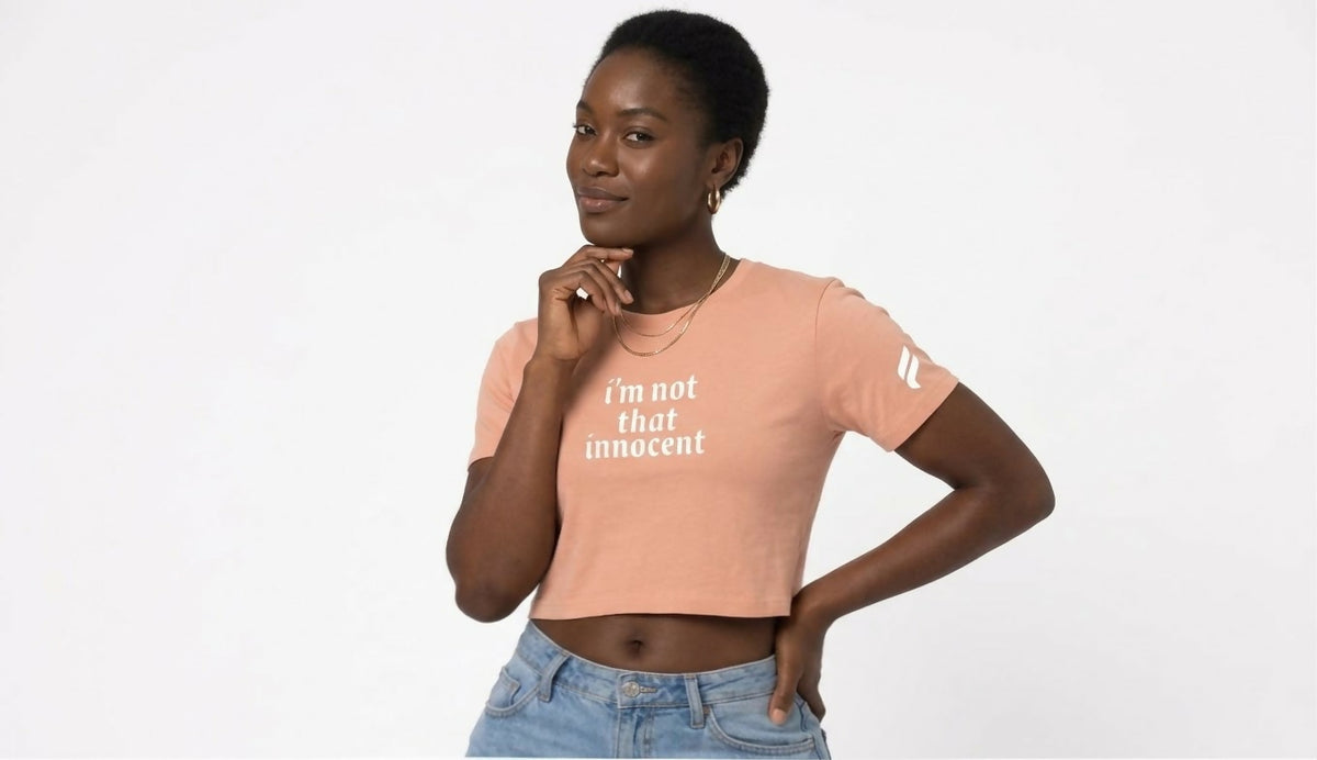 The "Not That Innocent" Essential Crop Tee