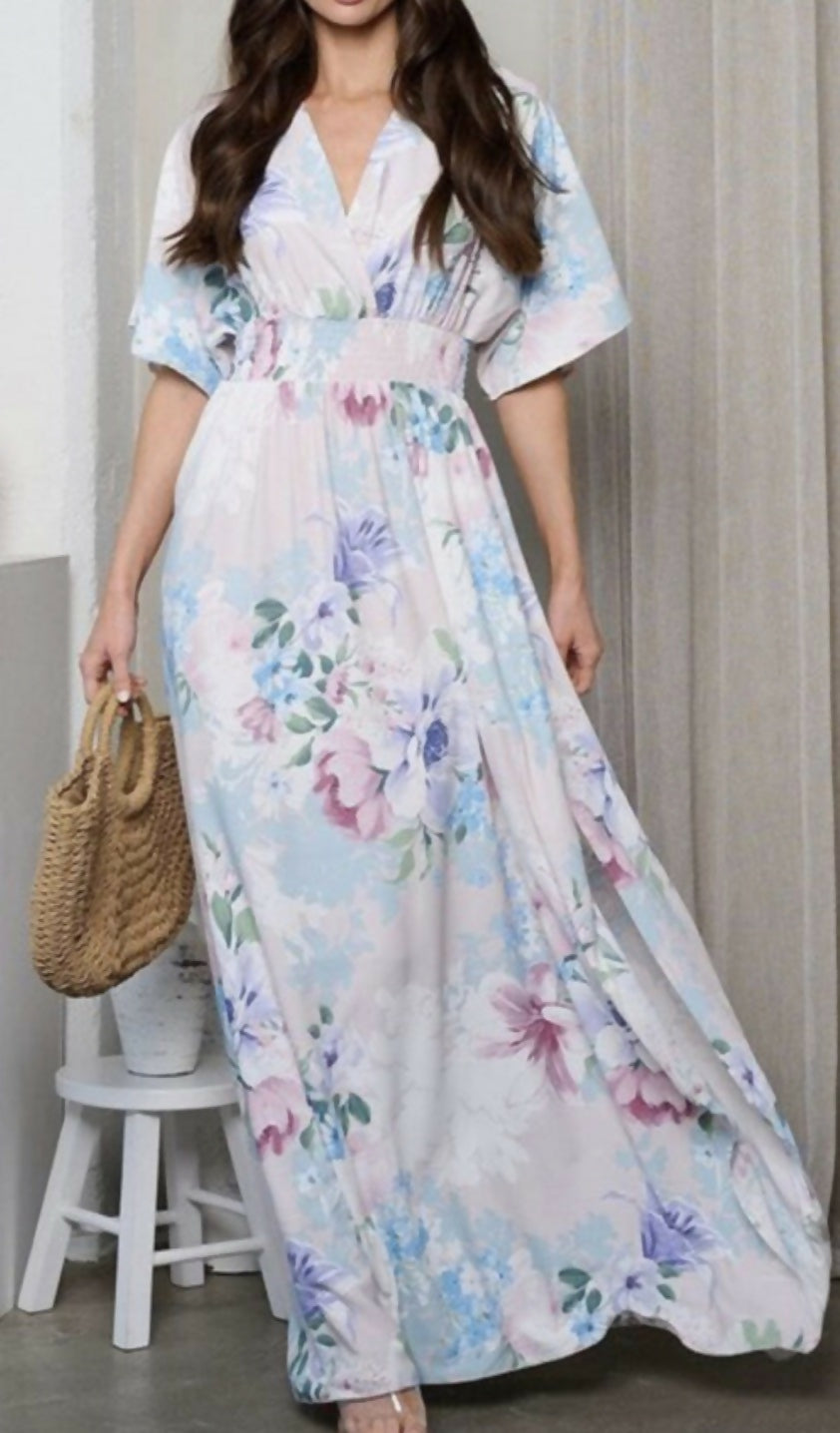 Luxury Loft Floral Kimono Style Maxi