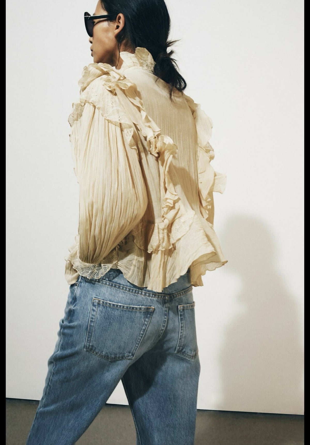 ZW COLLECTION ROMANTIC RUFFLED SHIRT