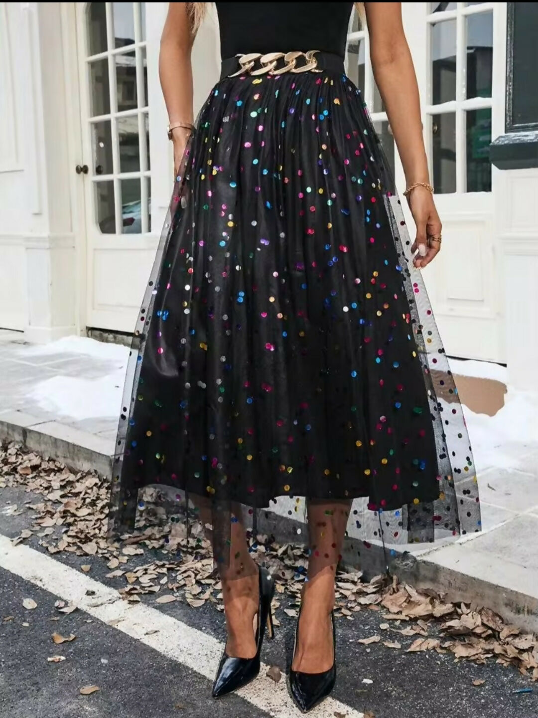 SHEIN Multi-Coloured Birthday Skirt