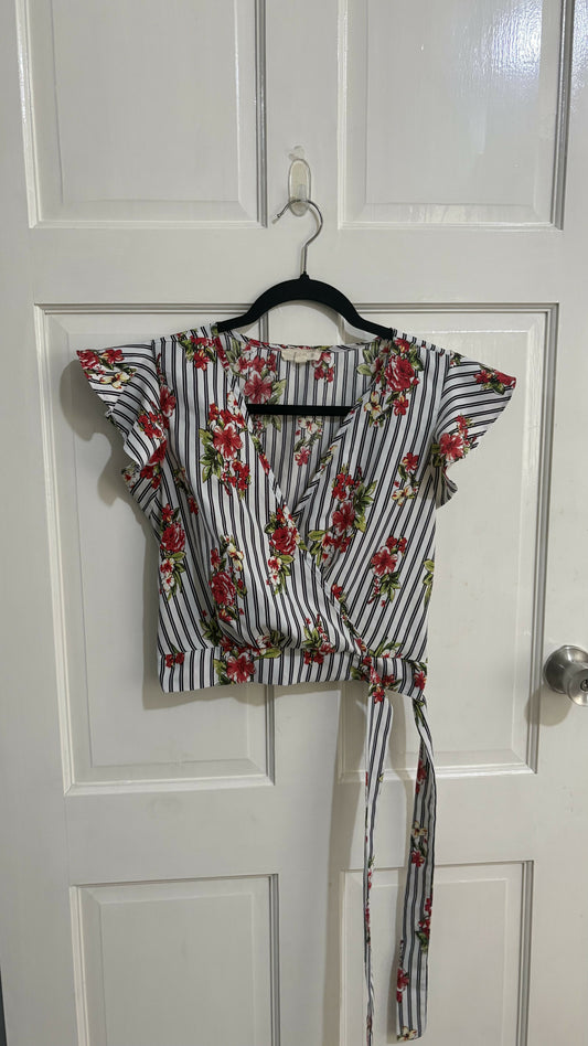 Cropped Wrap Top