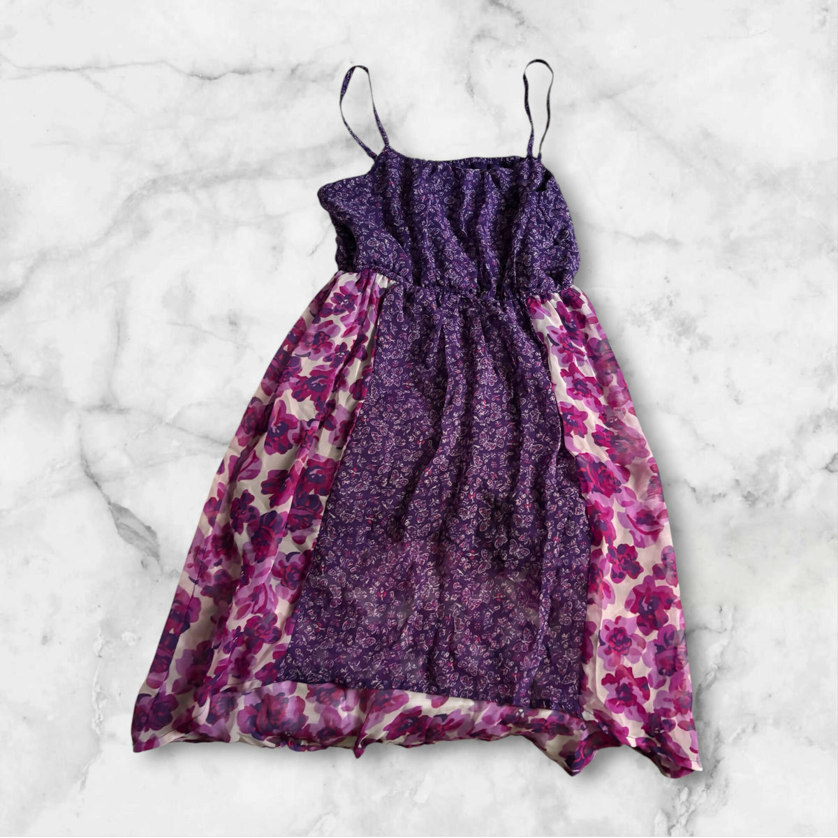 The Children’s Place Purple & Pink Floral Dress