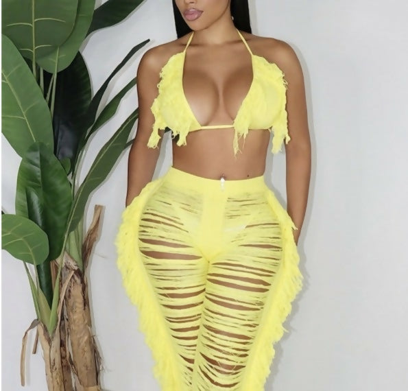 Yellow Two Piece set