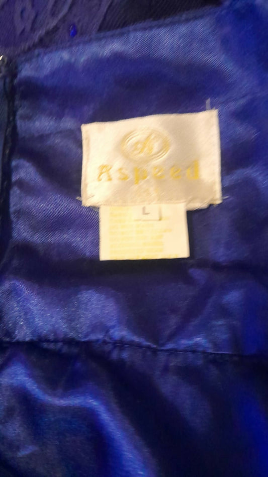Aspeed Royal Blue Rhinestone Prom Gown