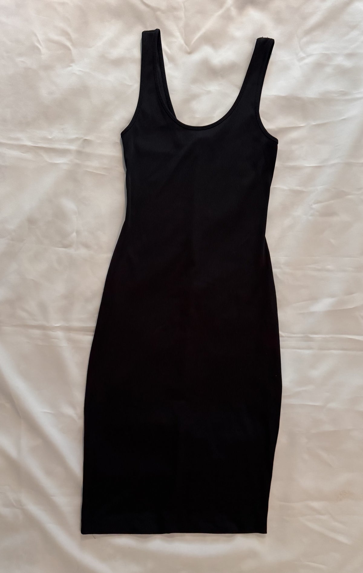 Black Ribbed Dress