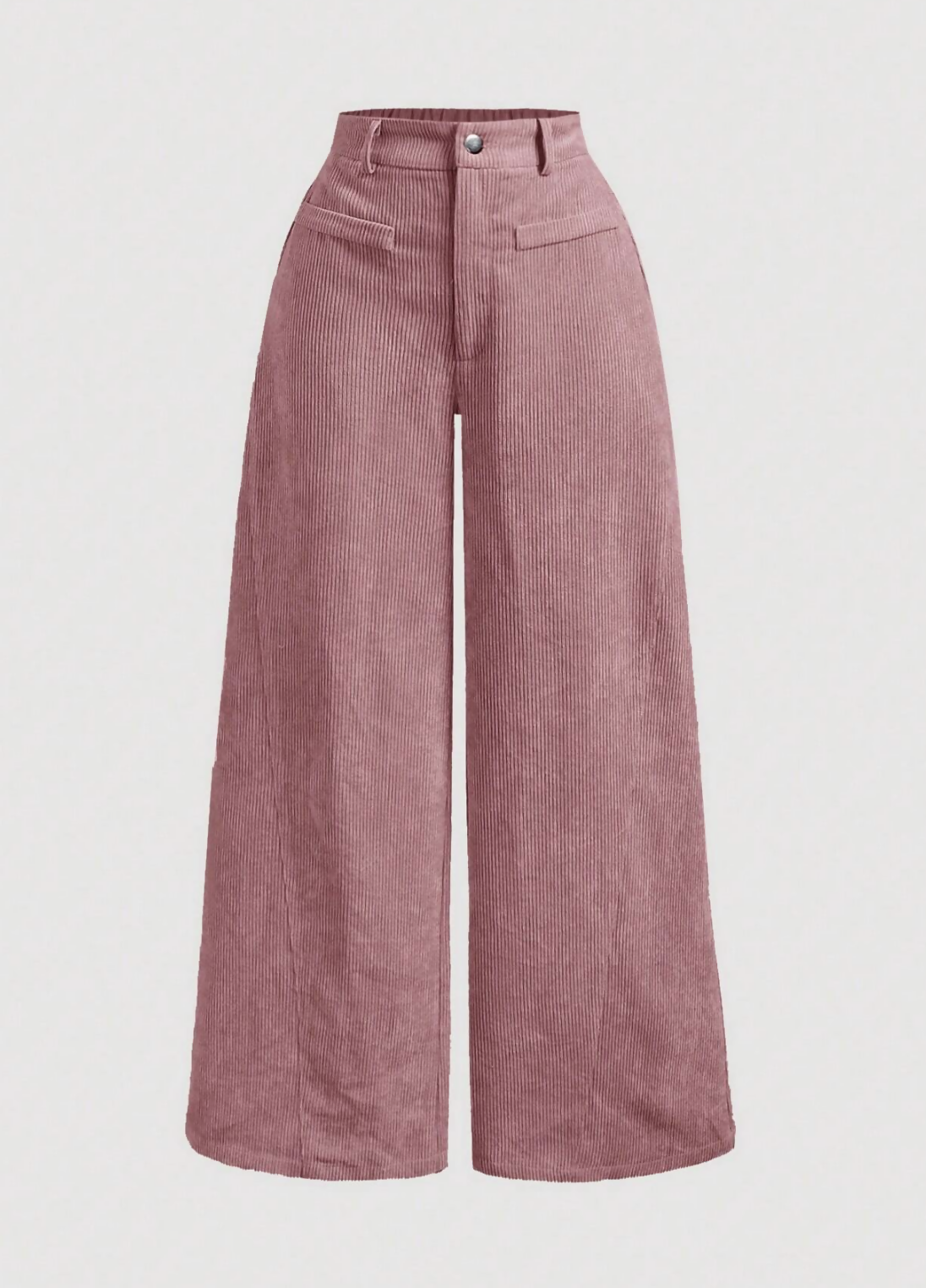 Corduroy Wide-Leg Pants