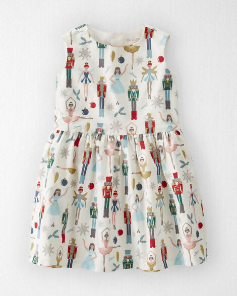Carter's Toddler Organic Cotton Dress in Holiday Nutcracker
