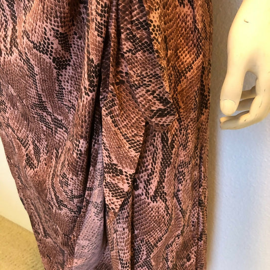 Express Snake Printed Wrap Dress