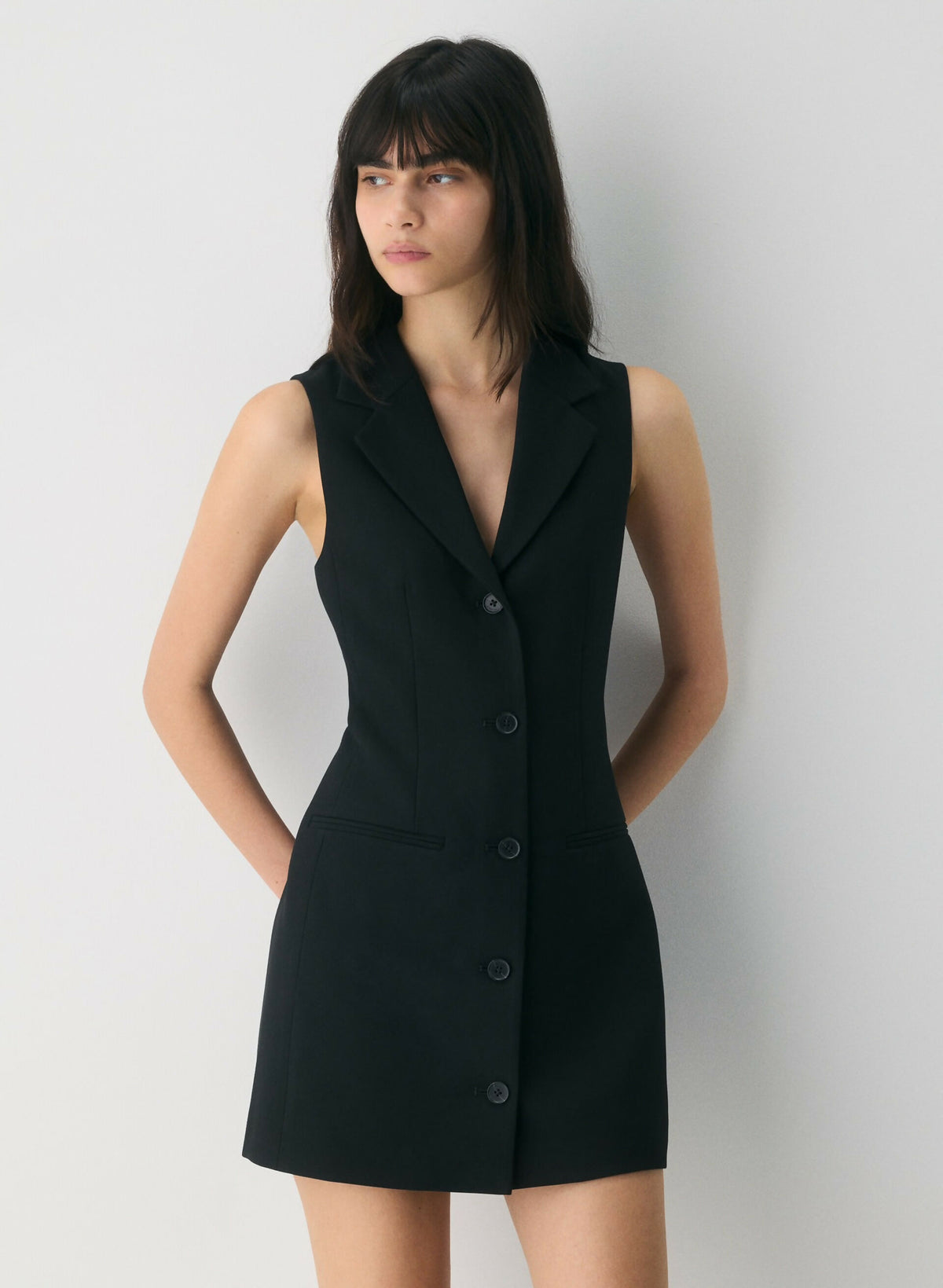 Aritzia Black Mastermind Blazer Dress