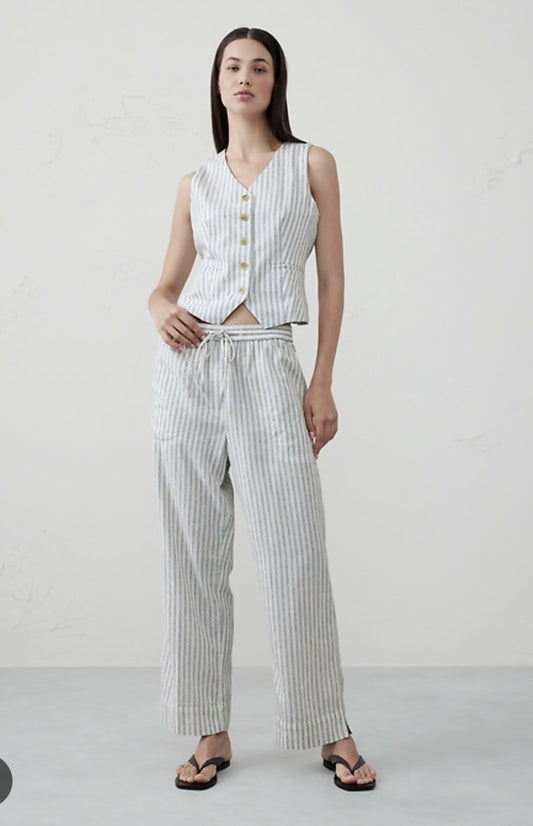 Banana Republic Straight High-rise Linen Pants