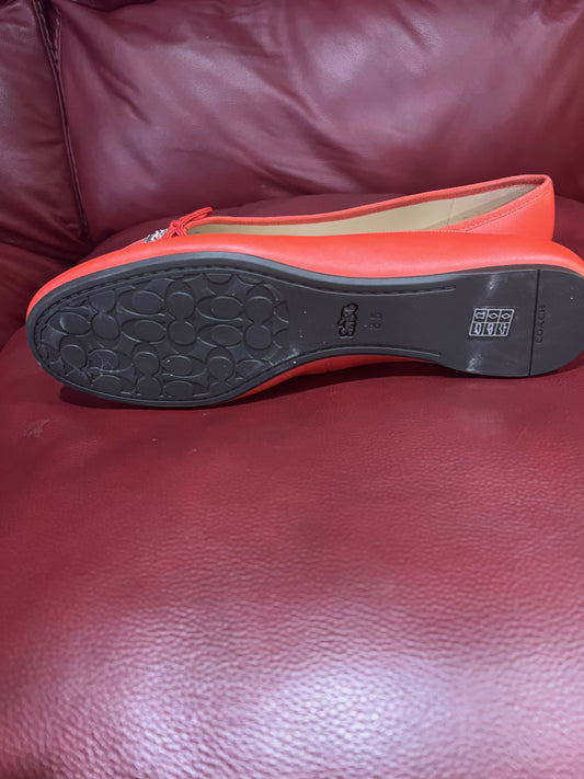 Red Coach ballet flats