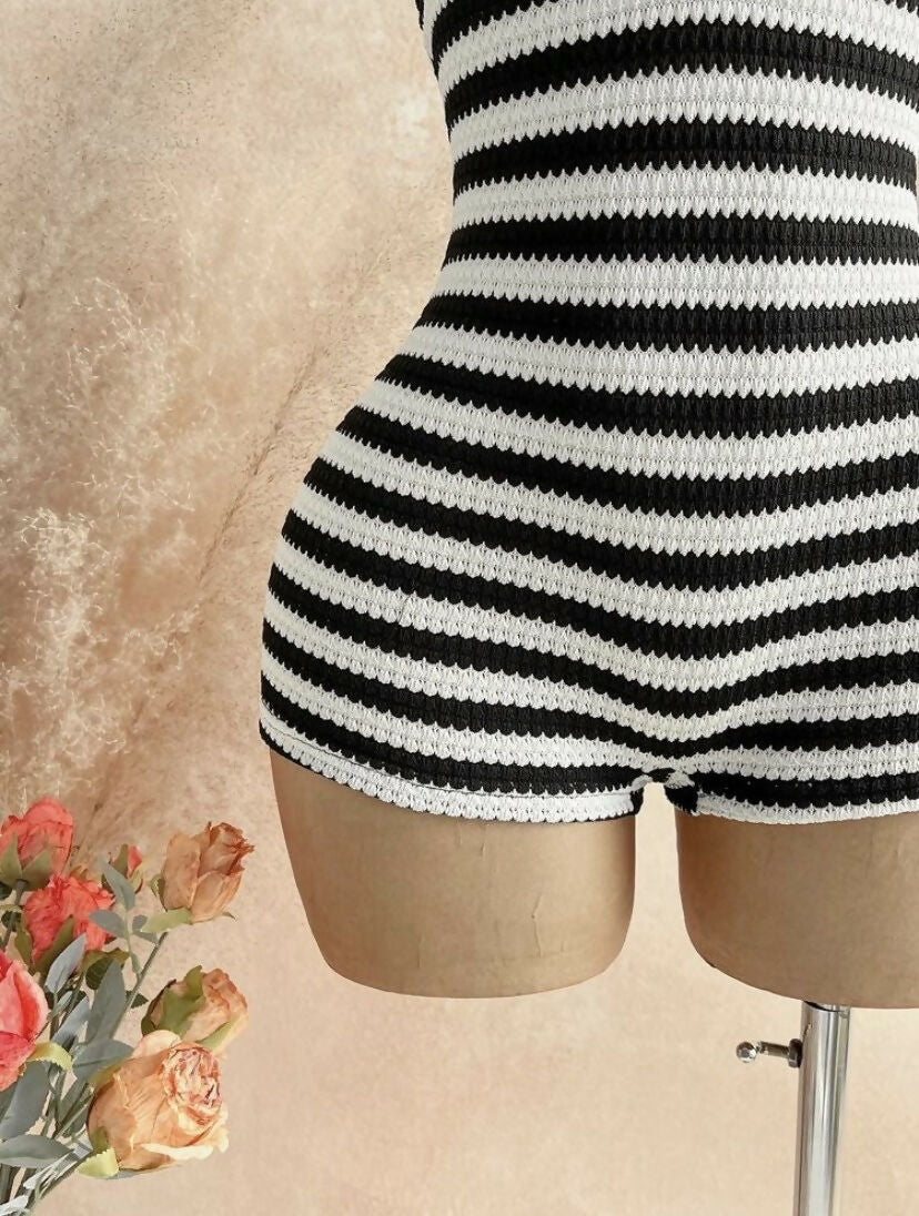 Black & White Sol Romper