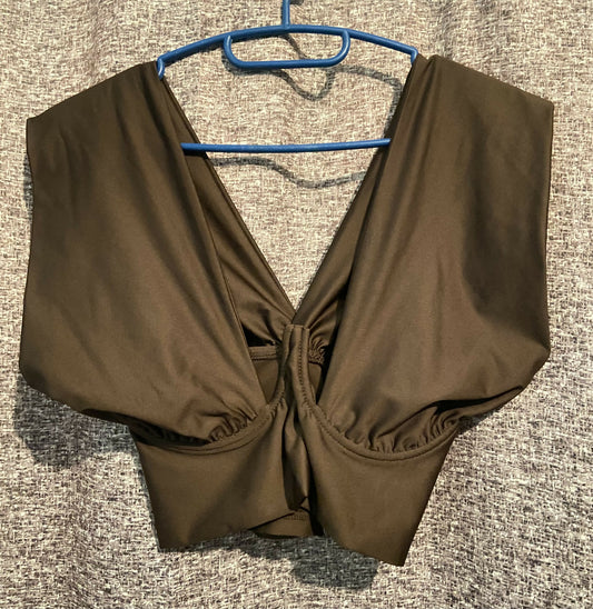 Brown Bustier Top