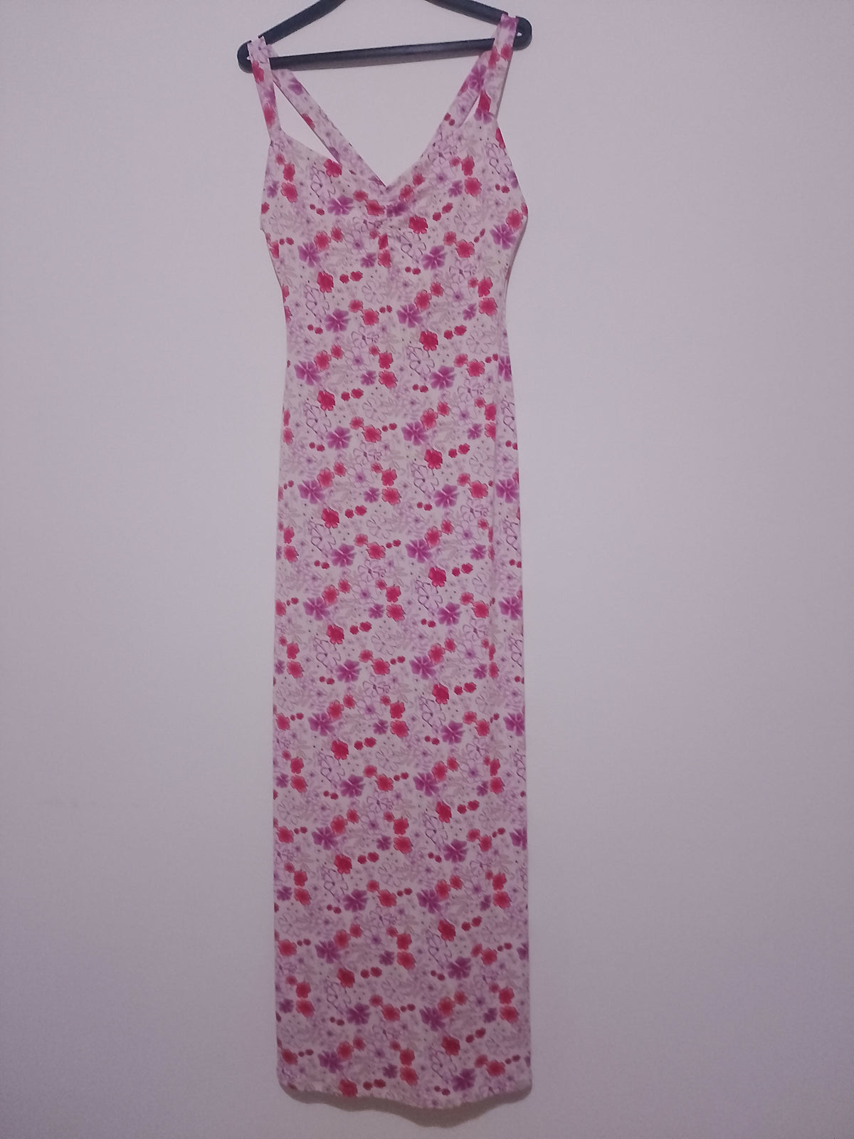 Blue Blush Floral Pink Maxi Dress