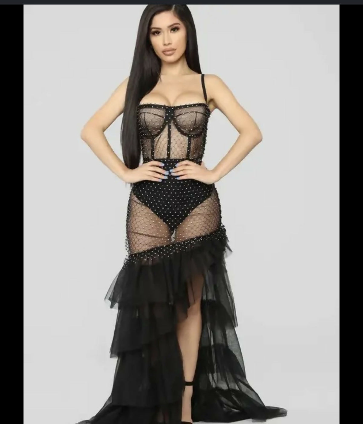 Sheer gown