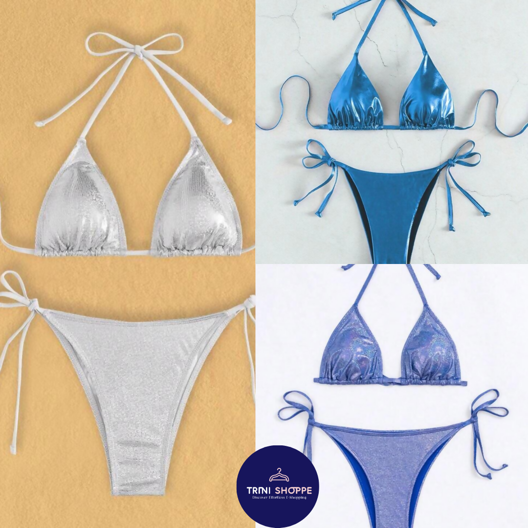 Metallic 2pc Swimsuit