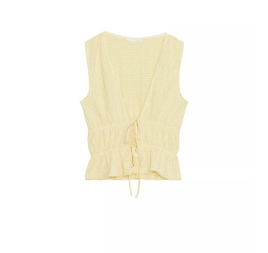 Zara Front Tie Top