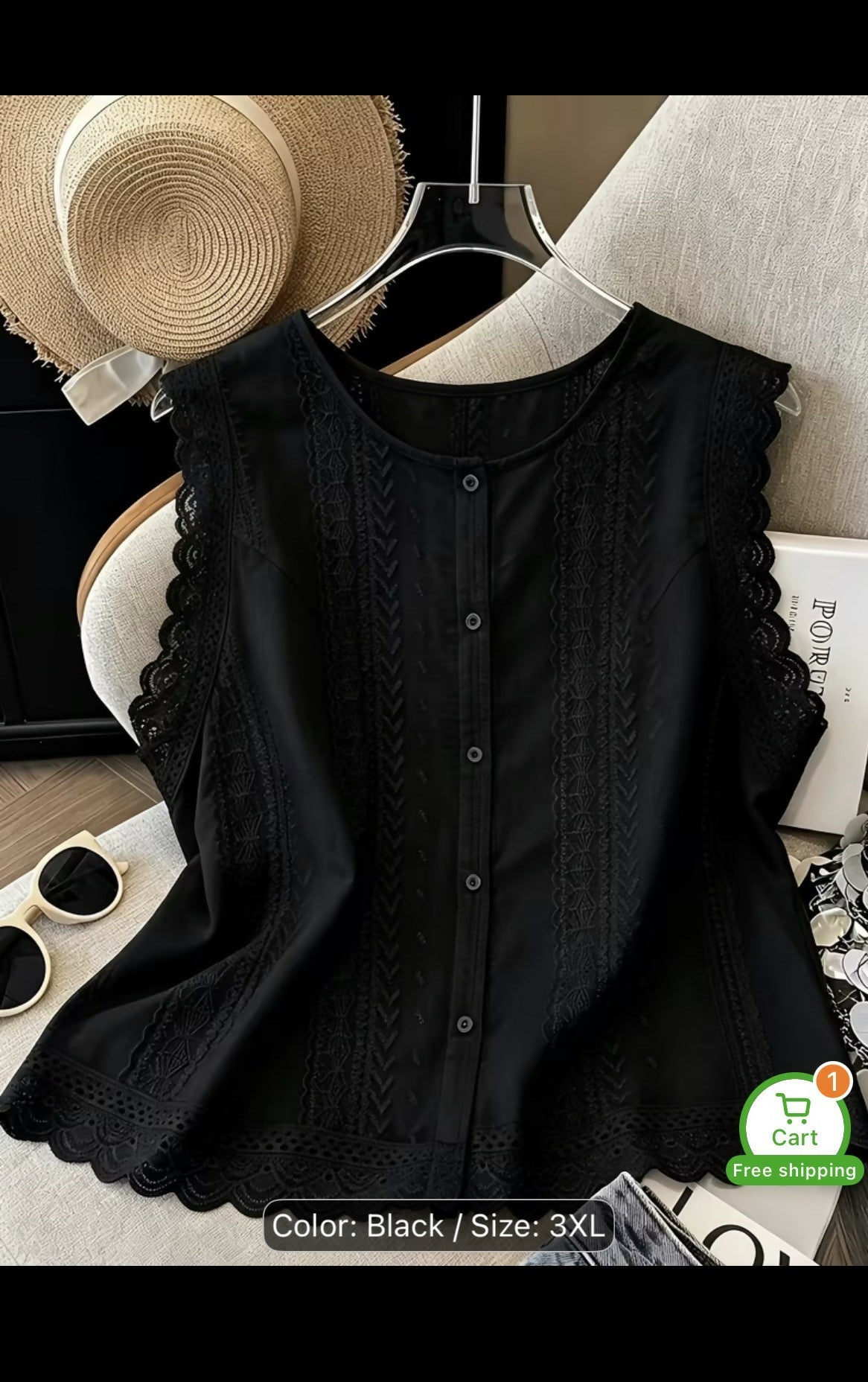 Cross Border Plus Size Sleeveless vest