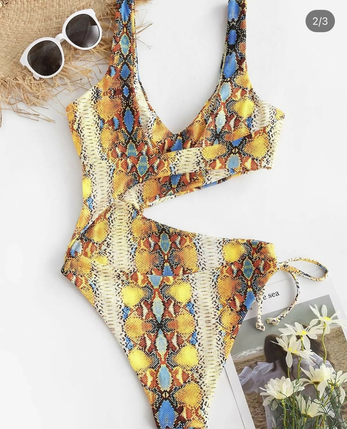 Snake Print One Piece