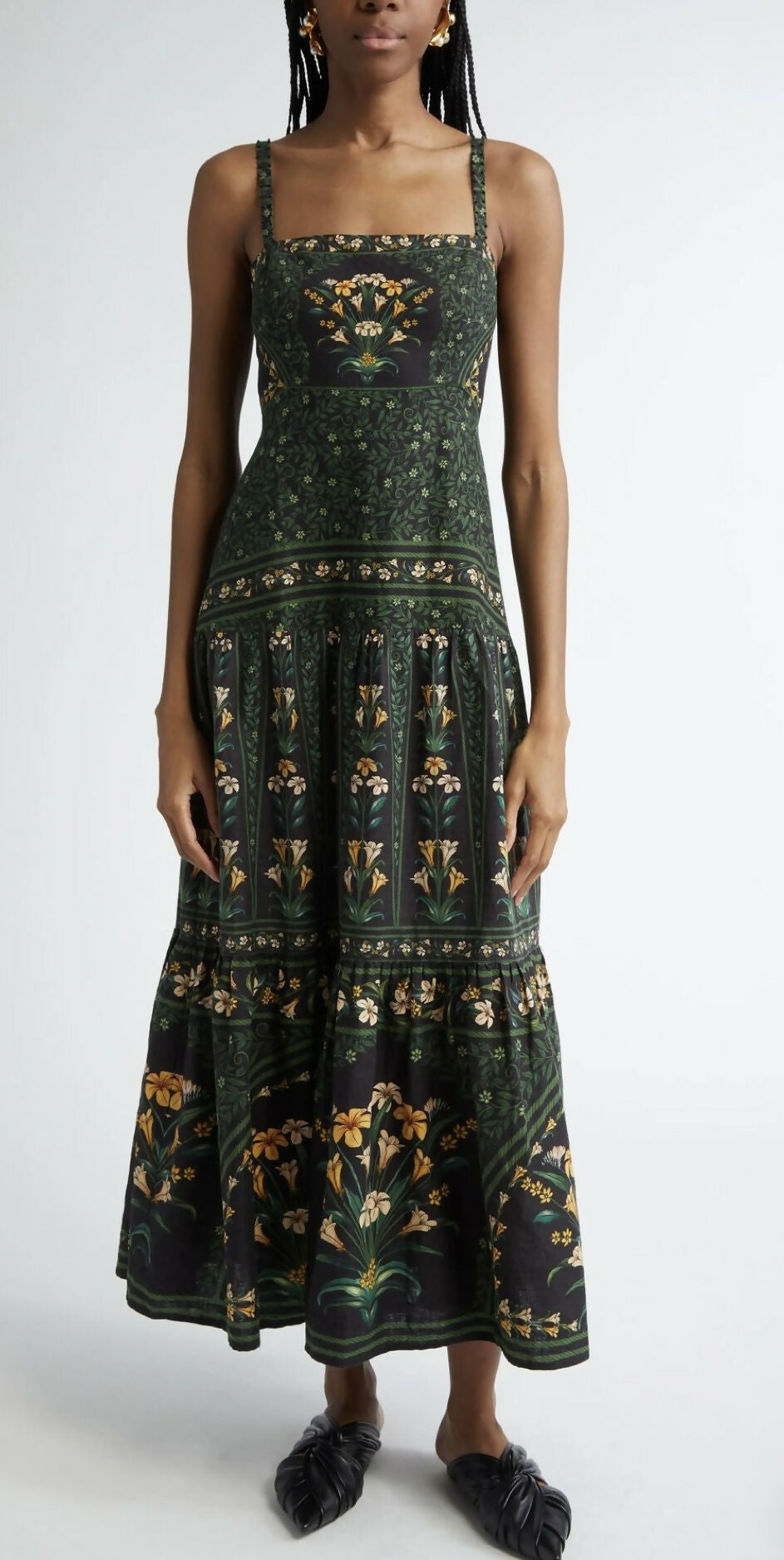FARM RIO Flowers Arch Sleeveless Maxi Dress
