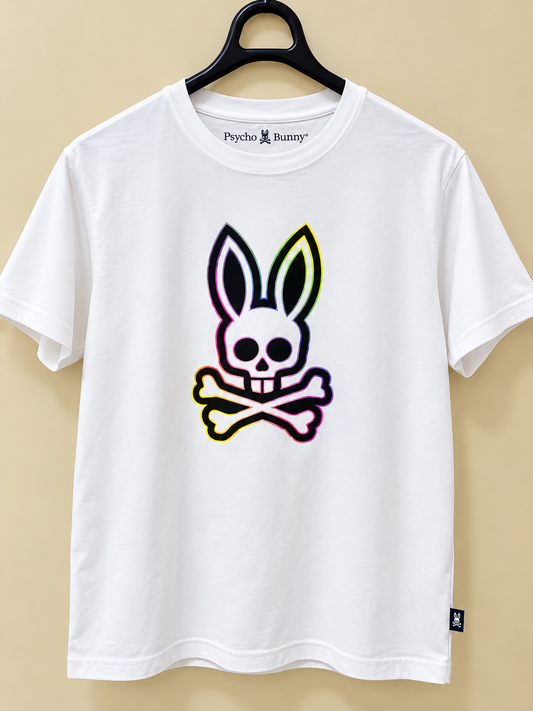 Psycho Bunny Men’s Graphic T-Shirt – Size 4 (Small)