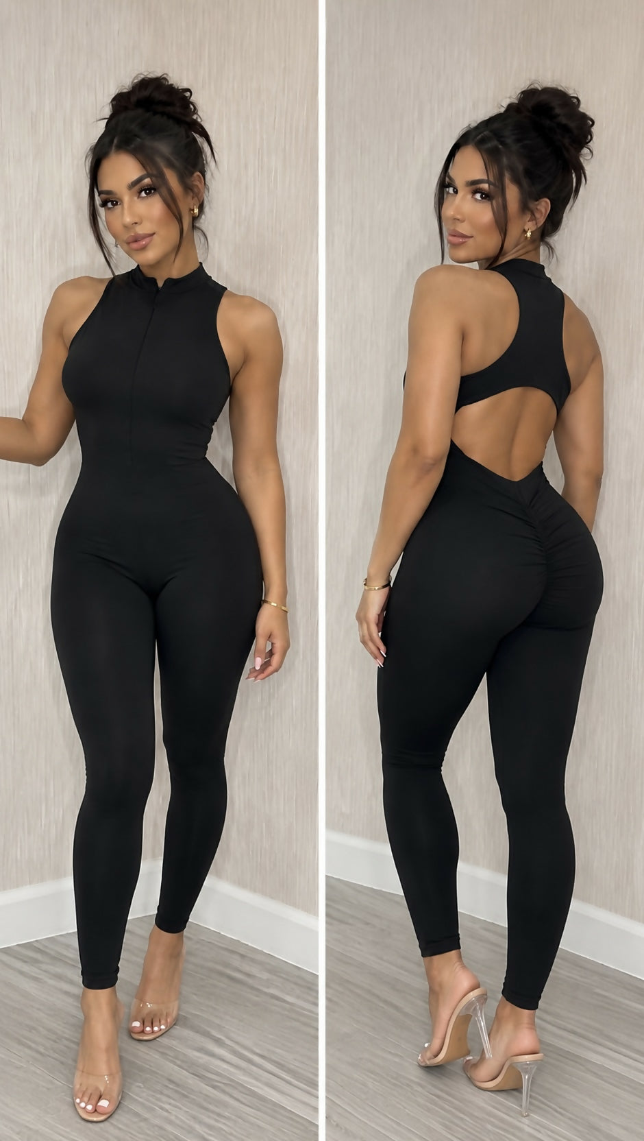 Black Sculpt Jumpsuit