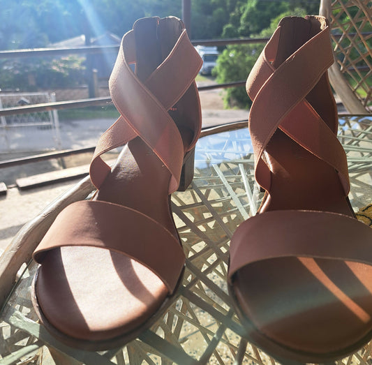 Top Moda Block Heel Sandal