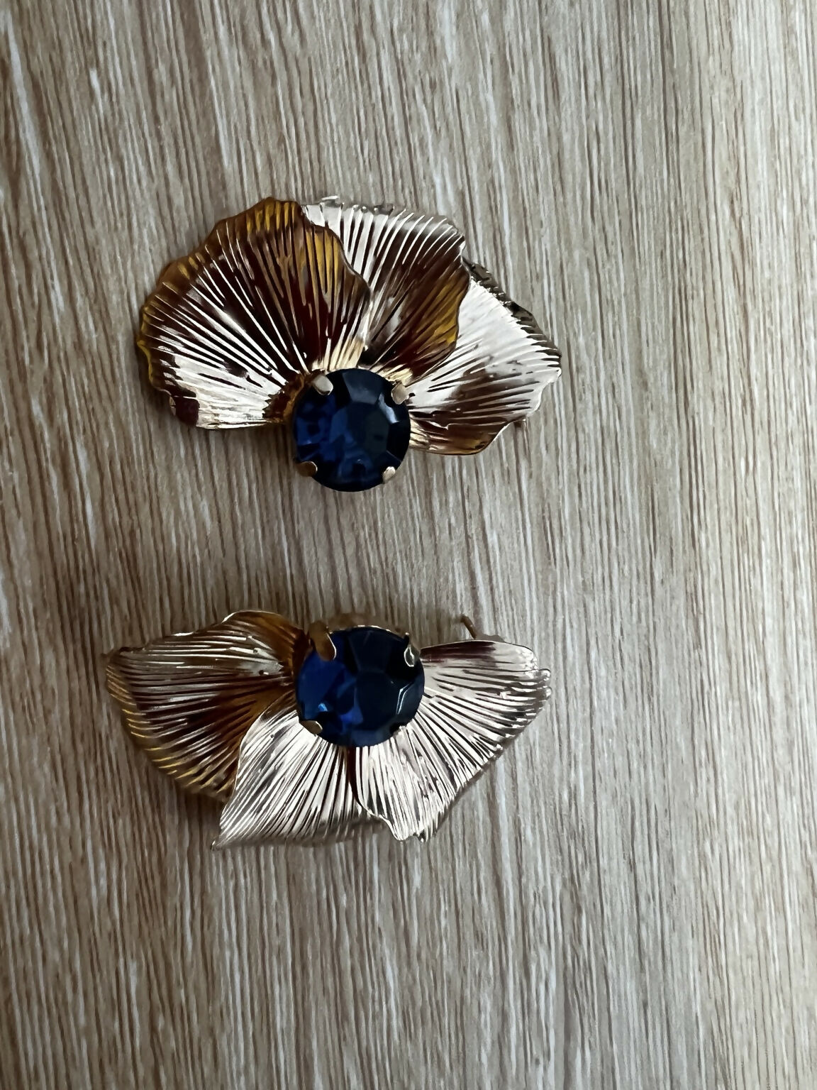 Sapphire Bloom Statement Earrings
