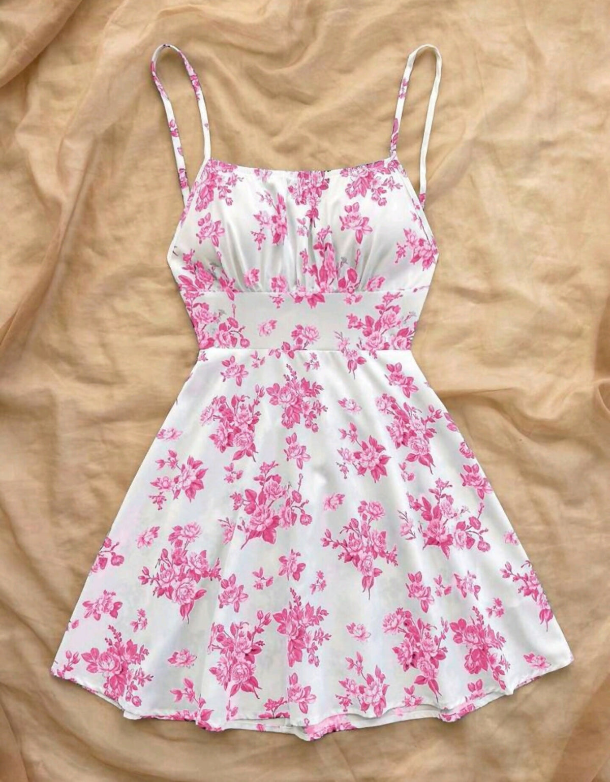 Soleia Summer Pink Floral Dress