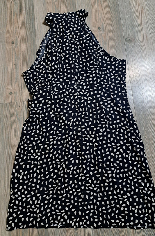 Sleeveless Halter Faux Wrap Dress