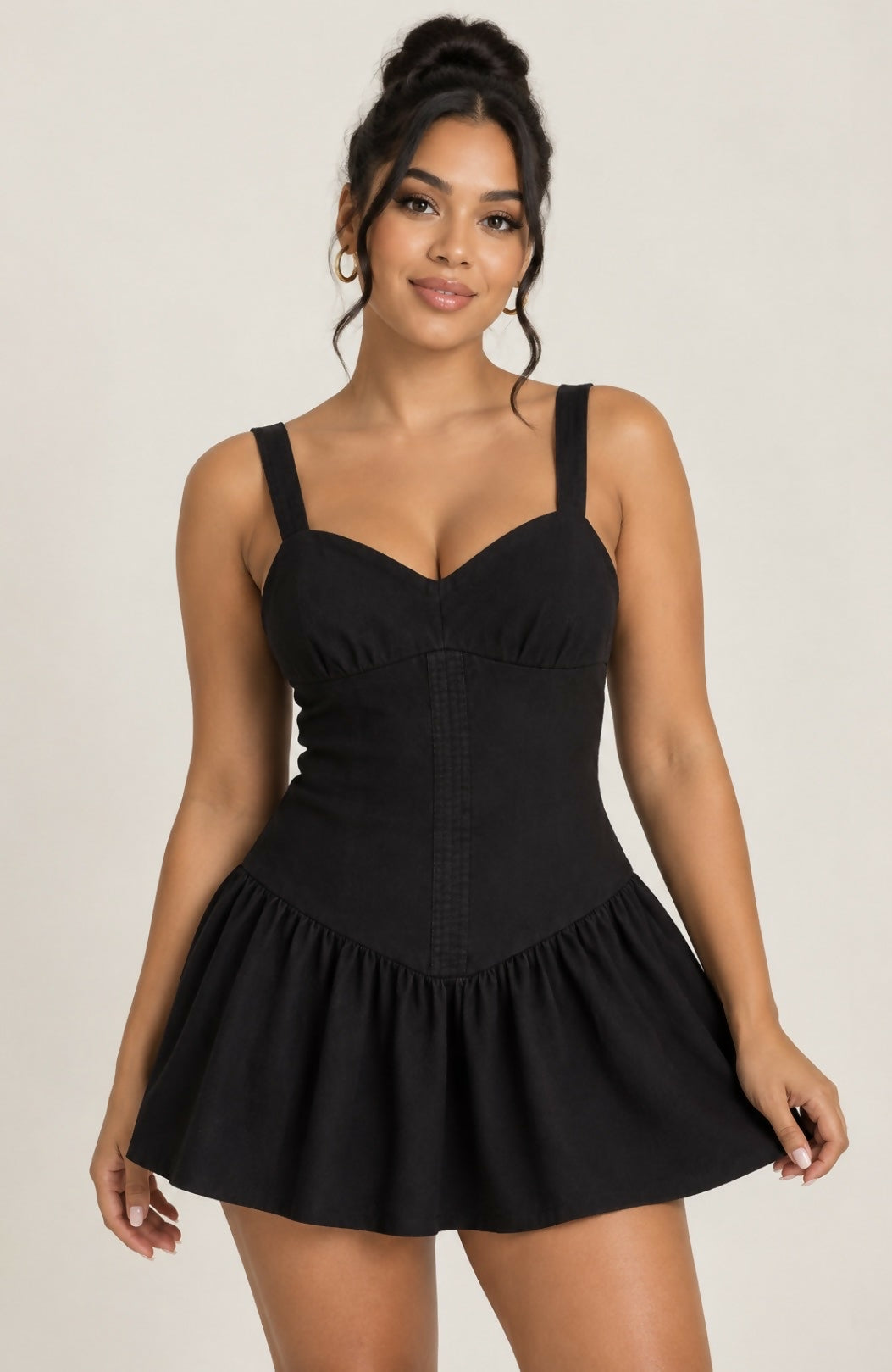 Black Corset Mini Dress