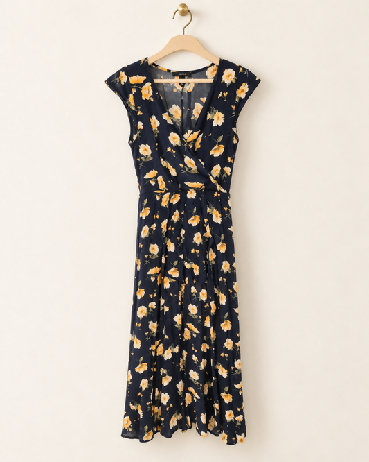 Forever 21 Golden Bloom Maxi Romper