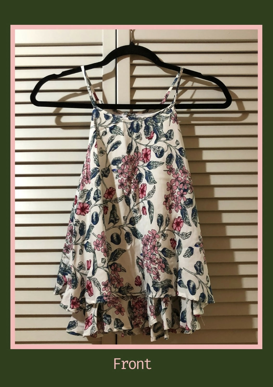 Floral camisole top