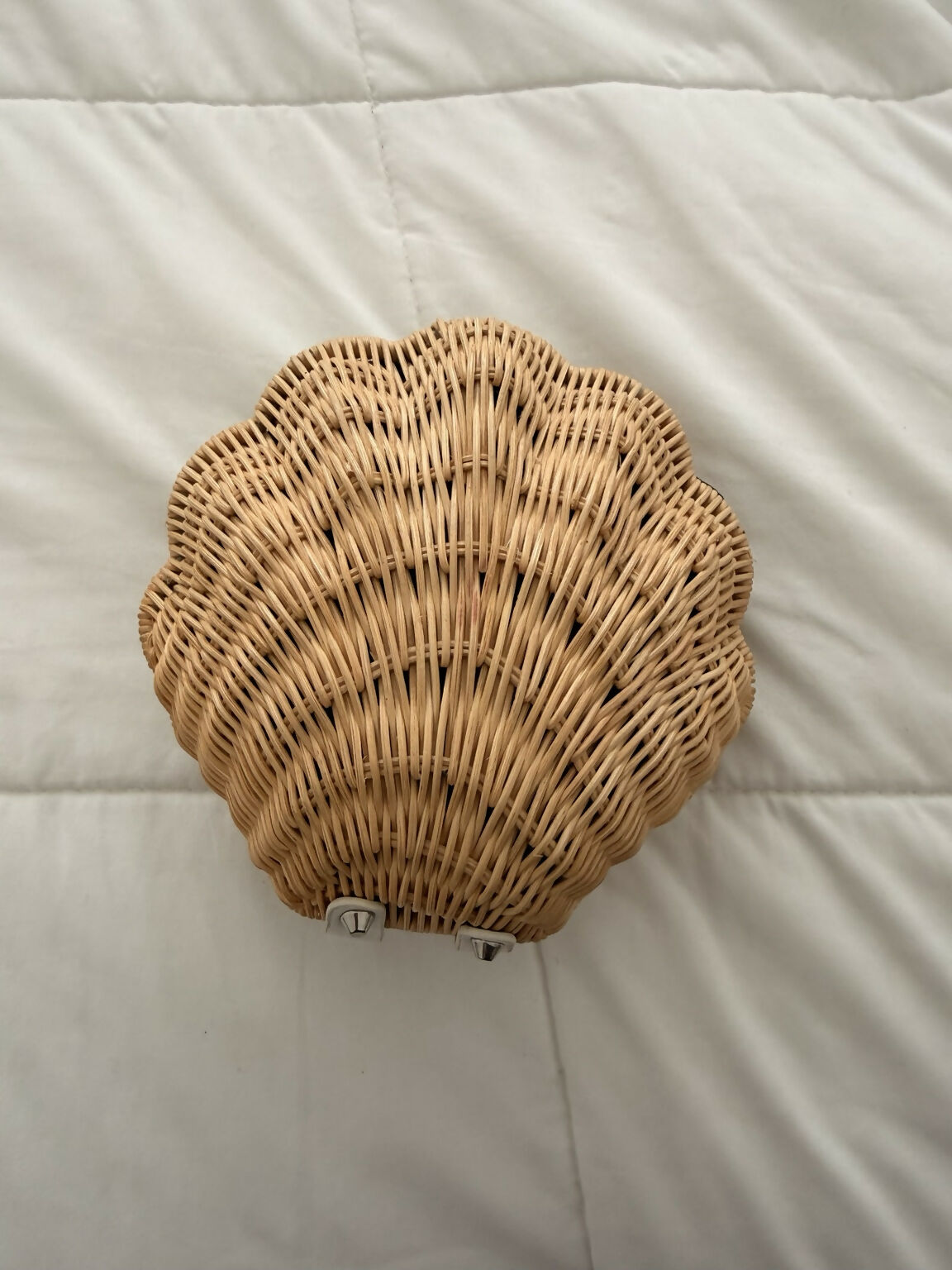 Asos Natural Wicker Shell Bag