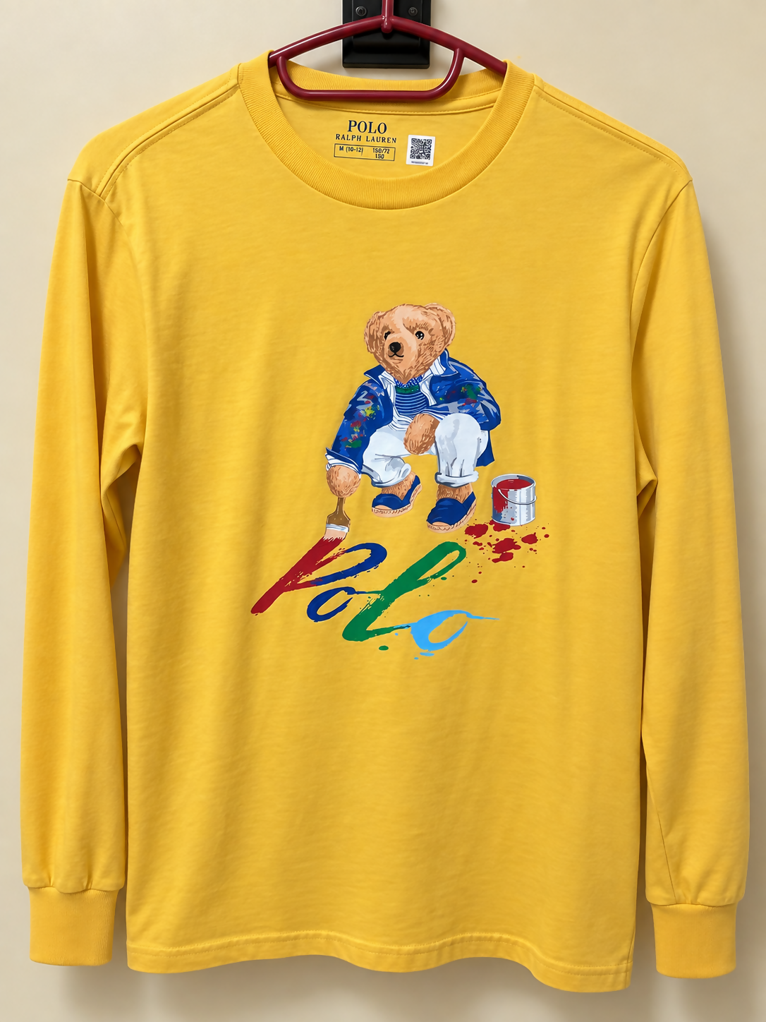 Polo Ralph Lauren Polo Bear Long-Sleeve Shirt – Boys M (10–12)