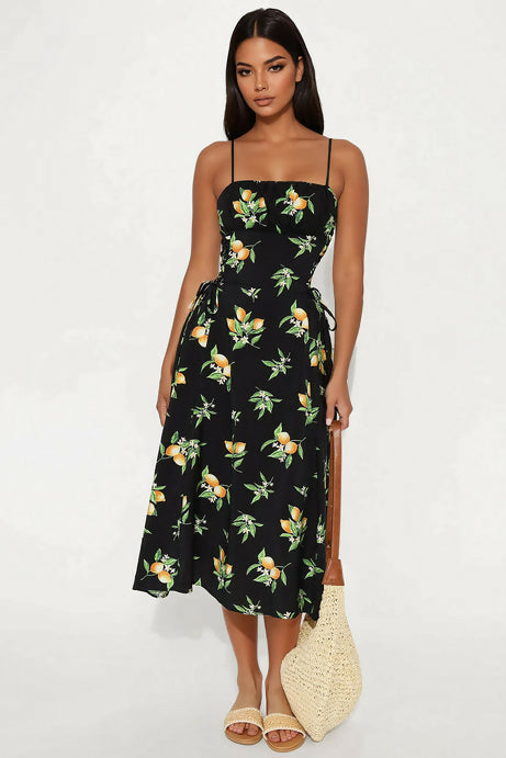 Jackie Laceup Midi Dress