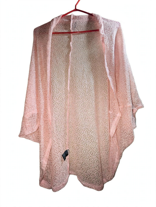 Pink Knitted Open Style Cover up