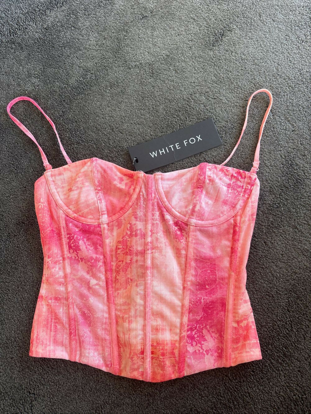 White Fox Pink Bustier