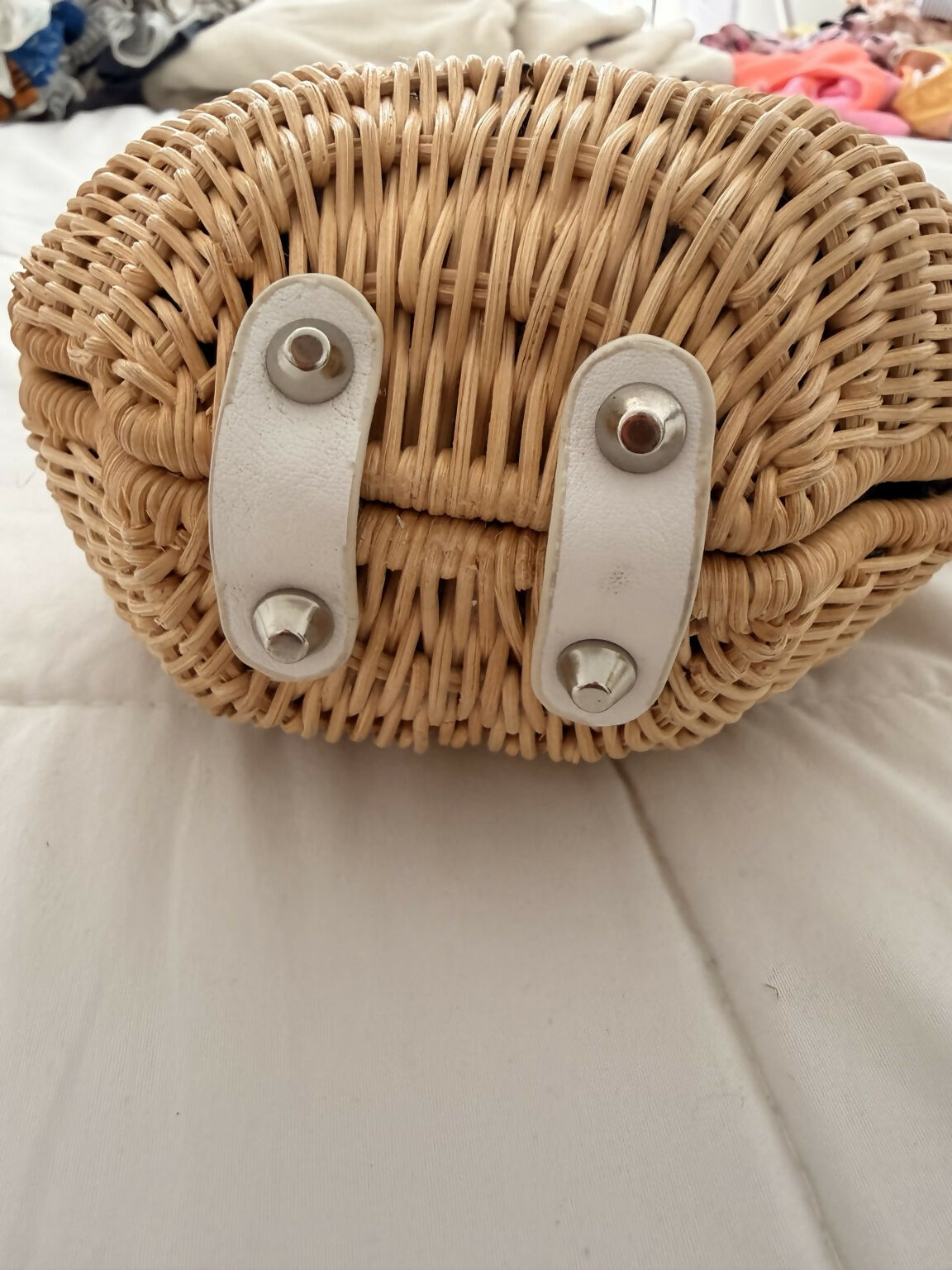 Asos Natural Wicker Shell Bag