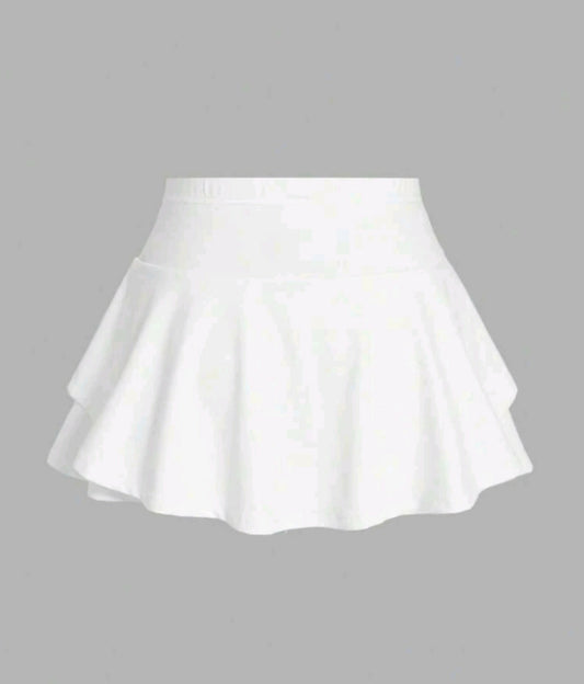 White Skort